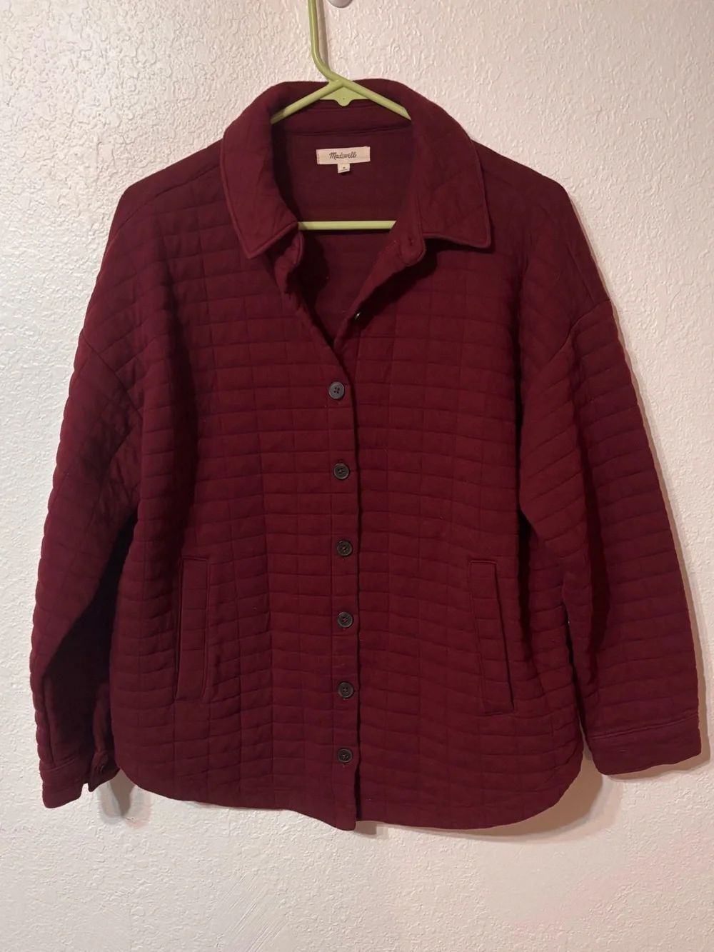 Madewell Quilted Shirt Jacket Medium